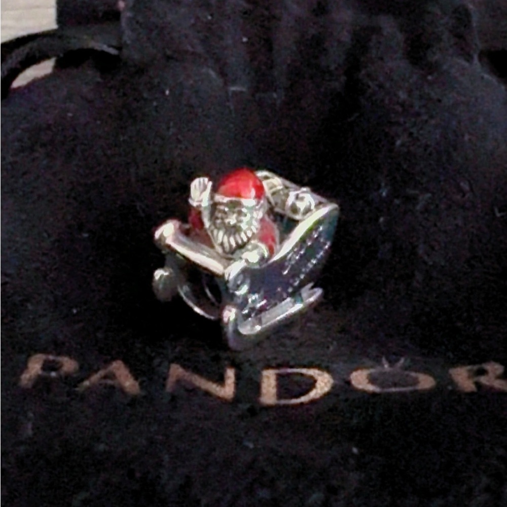 Pandora Silver Santa Sleigh Charm